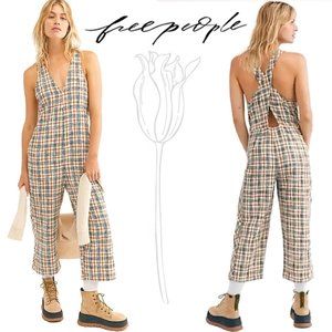 Free People Mulholland Cross Back Jumpsuit NWOT